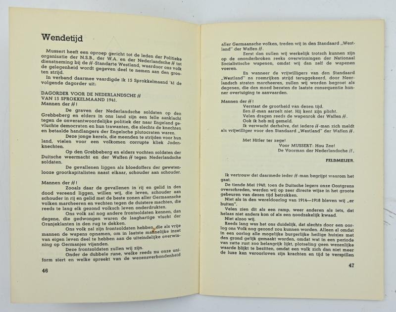 Dutch SS Booklet 'Vormingsbladen' Lentemaand 1941 — image 3