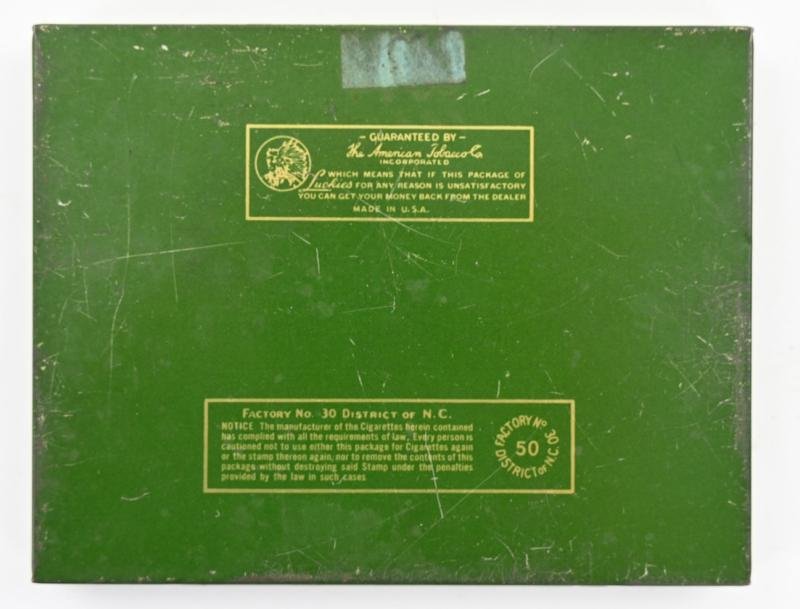 US WW2 period Lucky Strike Cigarets Tin Can — image 4