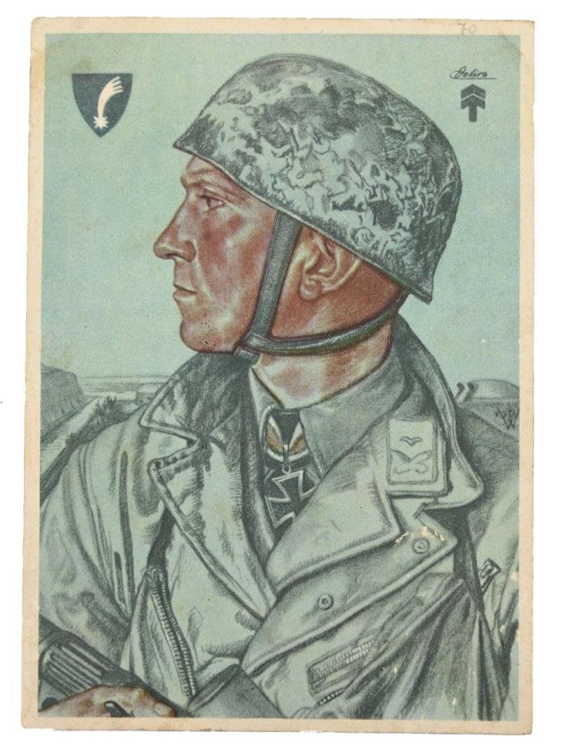 German Postcard of Hauptmann Delica