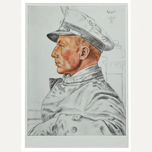 German KM Postcard ''Kapitanleutnant Schuhart'