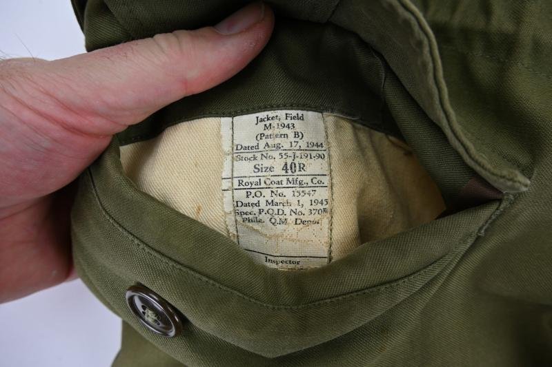 US WW2 M-1943 17th Airborne Division Combat Tunic — image 14