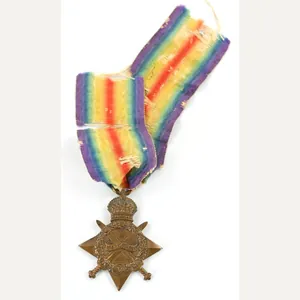 British WW1 Hampshire Regiment 1914-1914 Star PTE J. Churcher