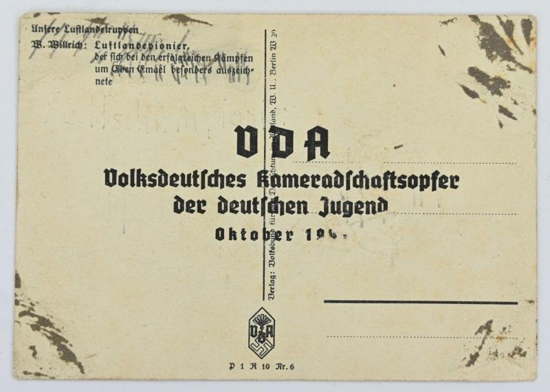 German Postcard of LW FSJ Pioneer — image 2