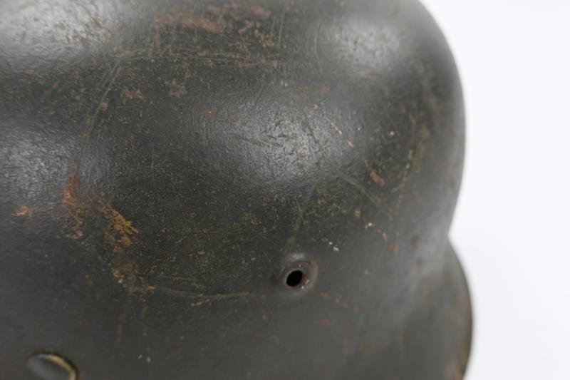 German WH M42 ND Combat Helmet Ex-Chickenwire — image 13
