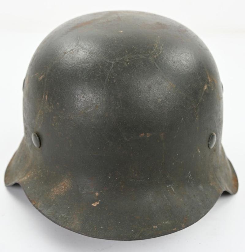 German WH M42 ND Combat Helmet Ex-Chickenwire — image 2