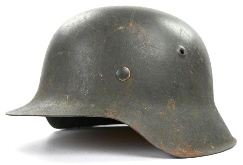 German WH M42 ND Combat Helmet Ex-Chickenwire — image 3