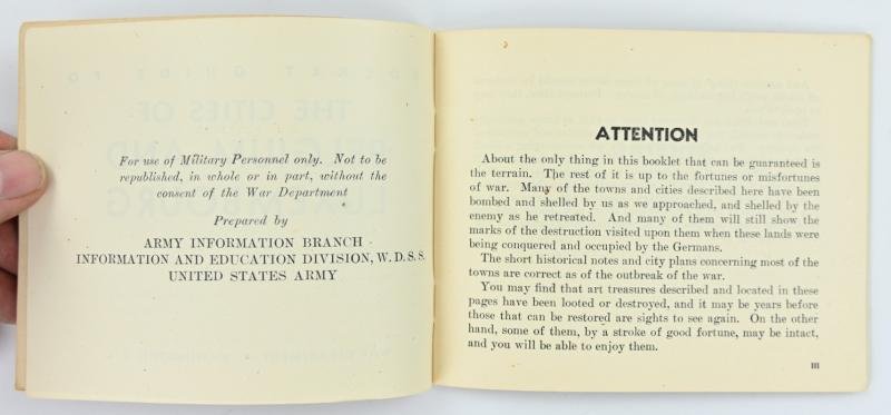US WW2 Pocket Guide Belgium & Luxembourg — image 2