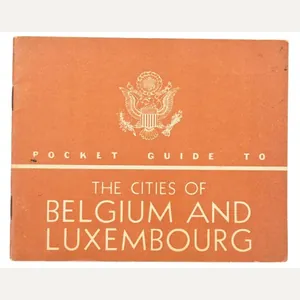 US WW2 Pocket Guide Belgium & Luxembourg