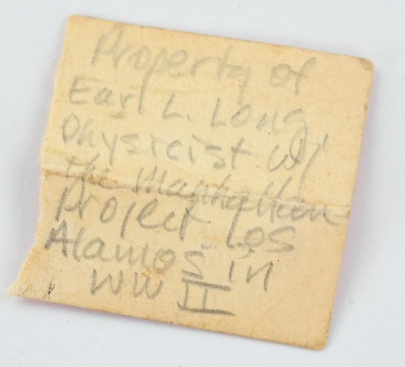 US Silde Ruler 'Earl L. Long' Manhattan Project — image 3