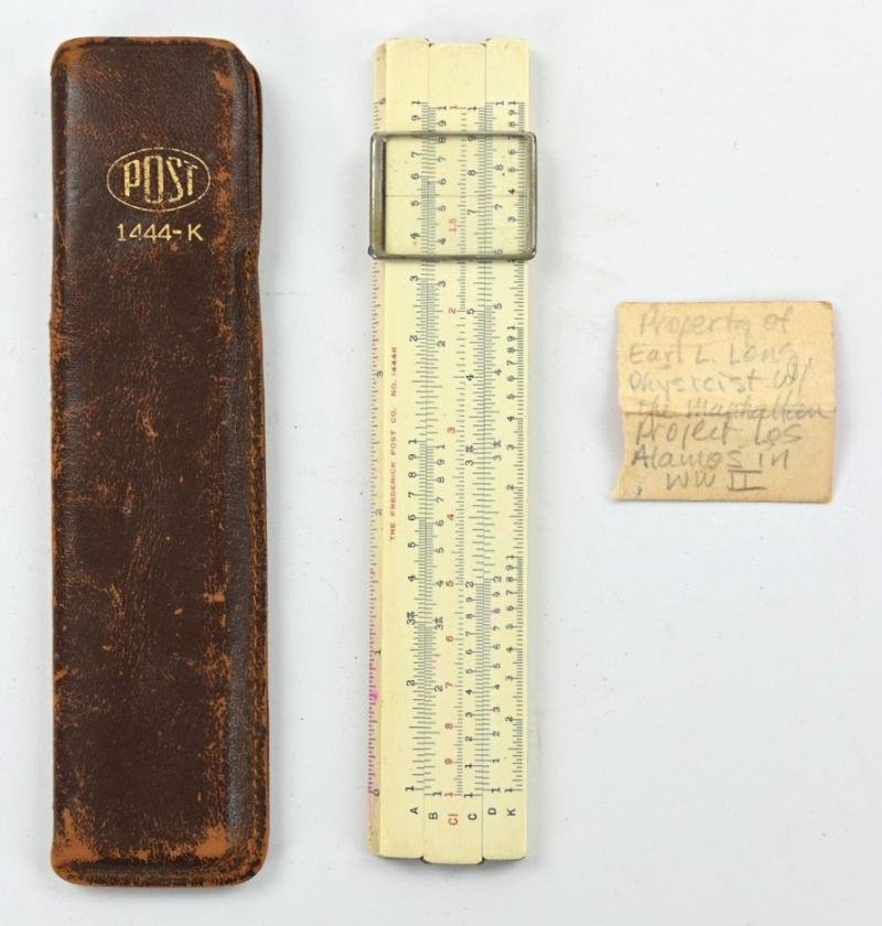 US Silde Ruler 'Earl L. Long' Manhattan Project — image 4