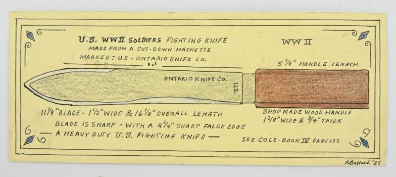 US WW2 Published Fighting Knife — image 2