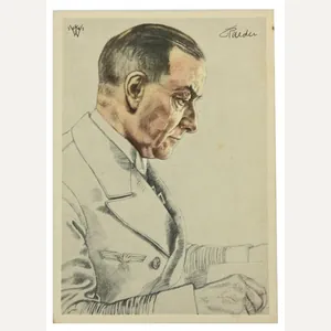 German KM Postcard 'Grossadmiral Reader'