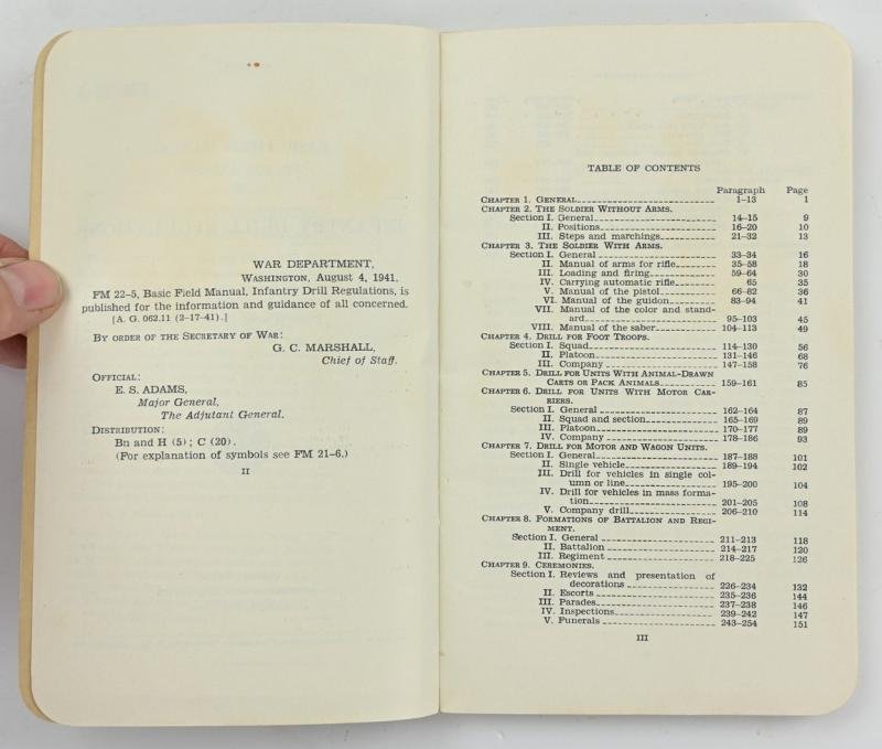US WW2 FM 22-5 Basic Field Manual Infantry Drill Regulations — image 3
