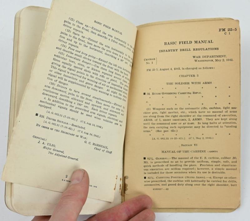 US WW2 FM 22-5 Basic Field Manual Infantry Drill Regulations — image 7