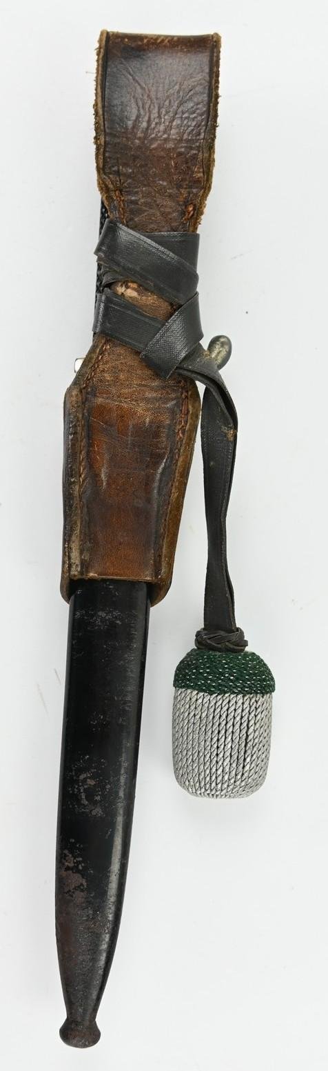 German WH Short K98 Parade Dress Bayonet with Frog and Portopee — image 2