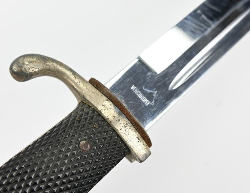 German WH Short K98 Parade Dress Bayonet with Frog and Portopee — image 5