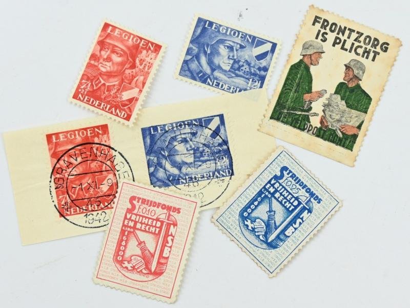 Dutch NSB/WA/SS WW2 Envelop Stamps — image 2