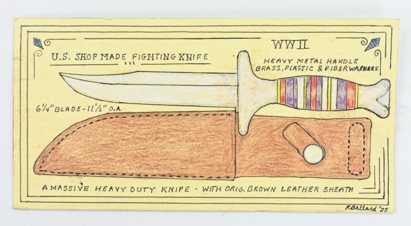 US WW2 Period Fighting Knife — image 2