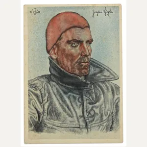 German KM Postcard 'Kapitanleutnant Schepke'
