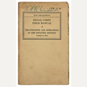 US WW2 FM 11-10 Signal Corps Field Manual