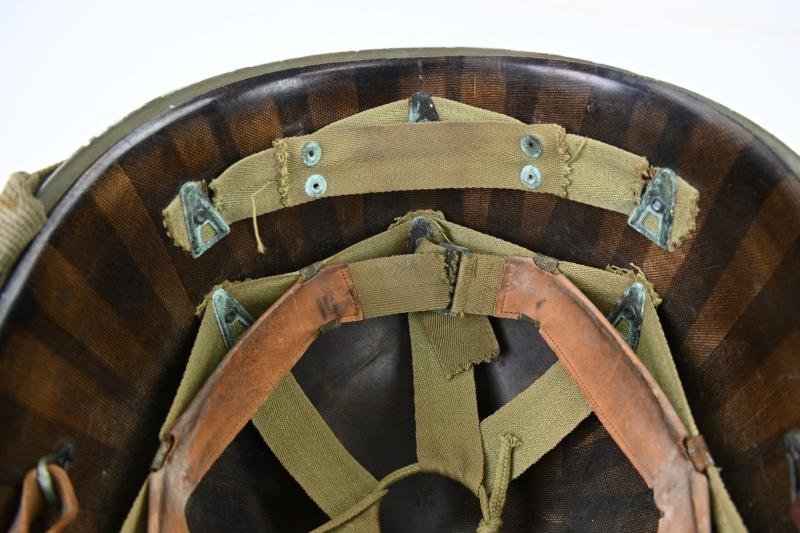 US WW2 Named M1 Combat Helmet 'Norman R. Frost' — image 6