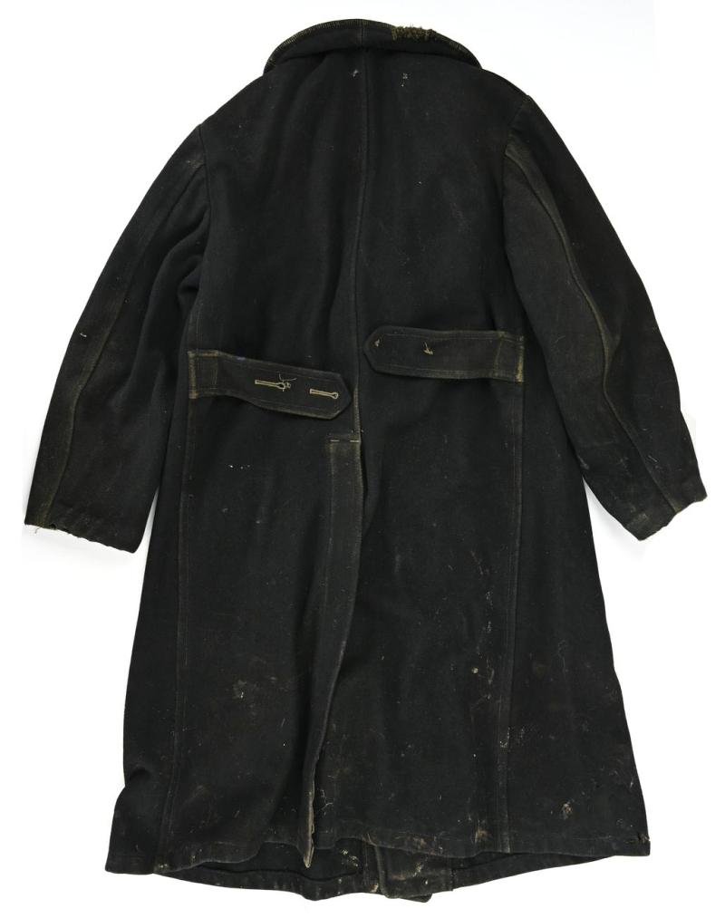 US WW2 EM Dyed Black Greatcoat — image 2