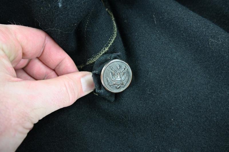 US WW2 EM Dyed Black Greatcoat — image 7