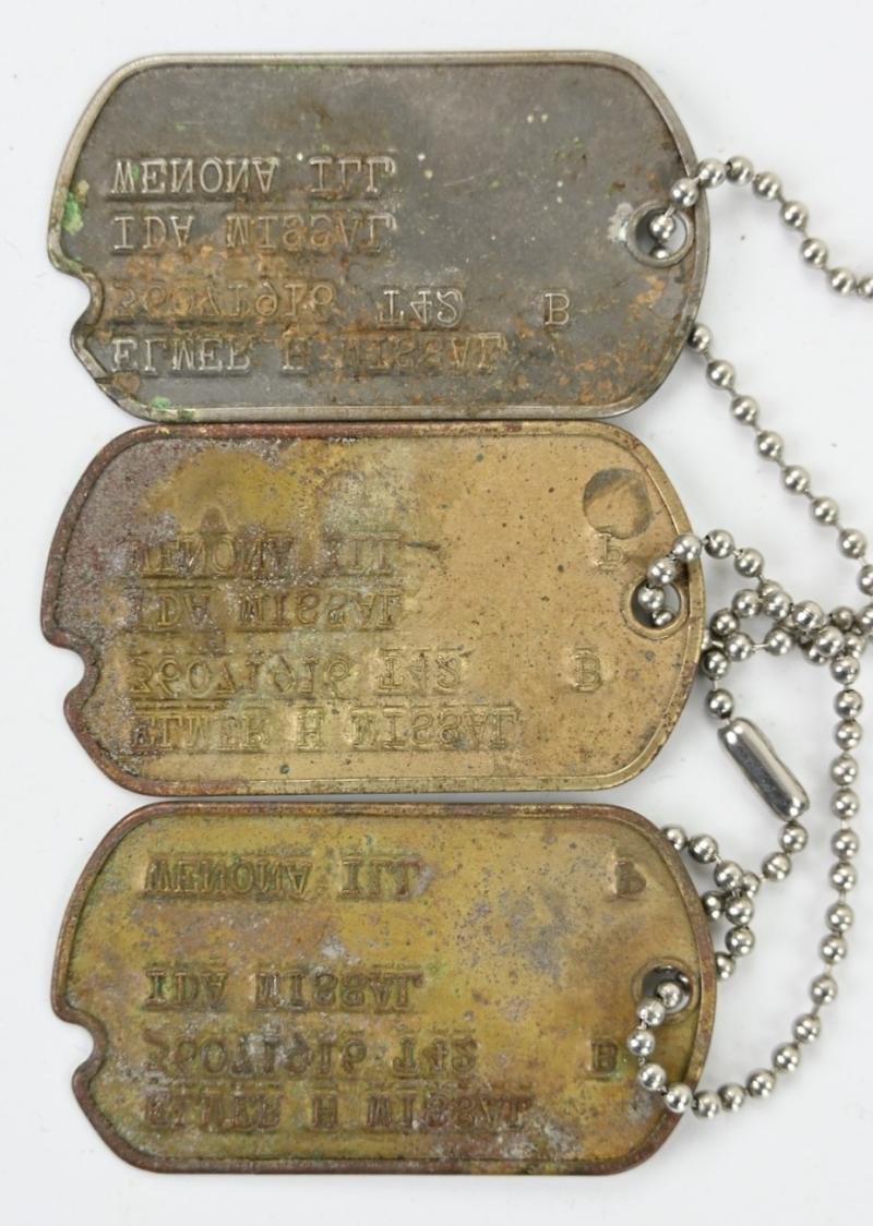 US WW2 Dog-Tag set 'Elmer Harold 'Andy' Missal' — image 4