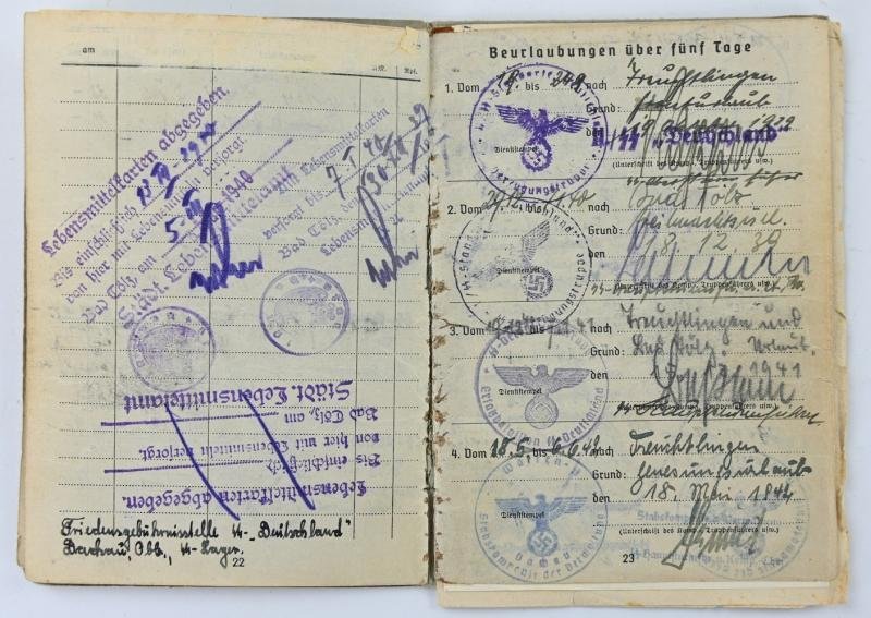 German Waffen-SS Soldbuch SS-hauptsturmführer Erwin Fellner — image 12