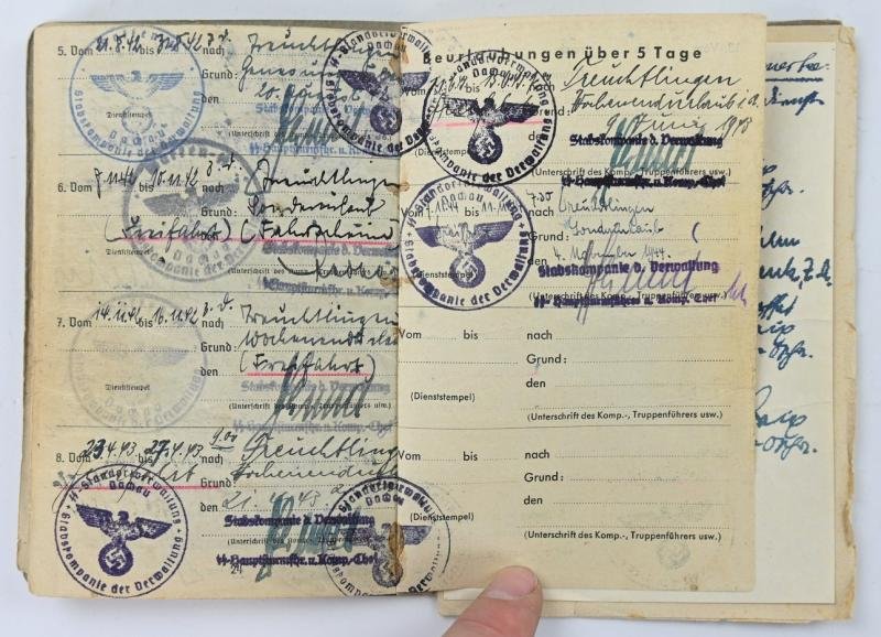 German Waffen-SS Soldbuch SS-hauptsturmführer Erwin Fellner — image 13