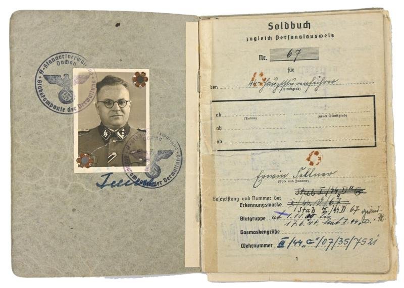 German Waffen-SS Soldbuch SS-hauptsturmführer Erwin Fellner — image 2