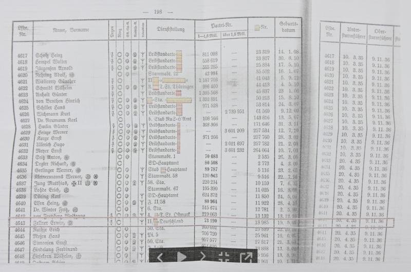 German Waffen-SS Soldbuch SS-hauptsturmführer Erwin Fellner — image 20