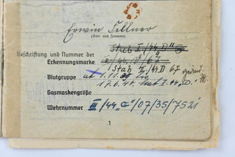 German Waffen-SS Soldbuch SS-hauptsturmführer Erwin Fellner — image 3