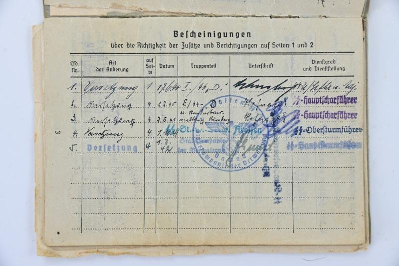 German Waffen-SS Soldbuch SS-hauptsturmführer Erwin Fellner — image 6