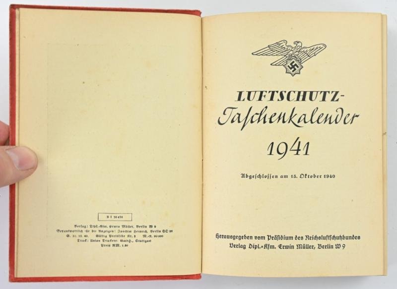 German Luftschutz Agenda 1941 — image 3