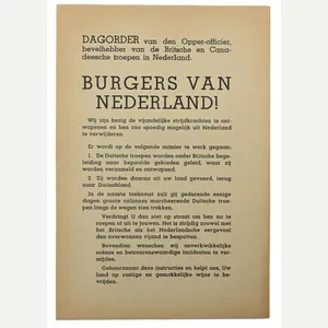 Allied WW2 Leaflet 'Disarming German Troops'