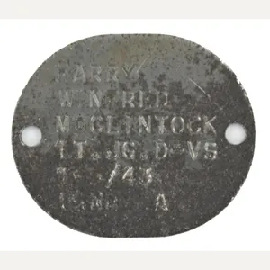 USMC WW2 Dog-tag 'Harry W. Mc Clintock'