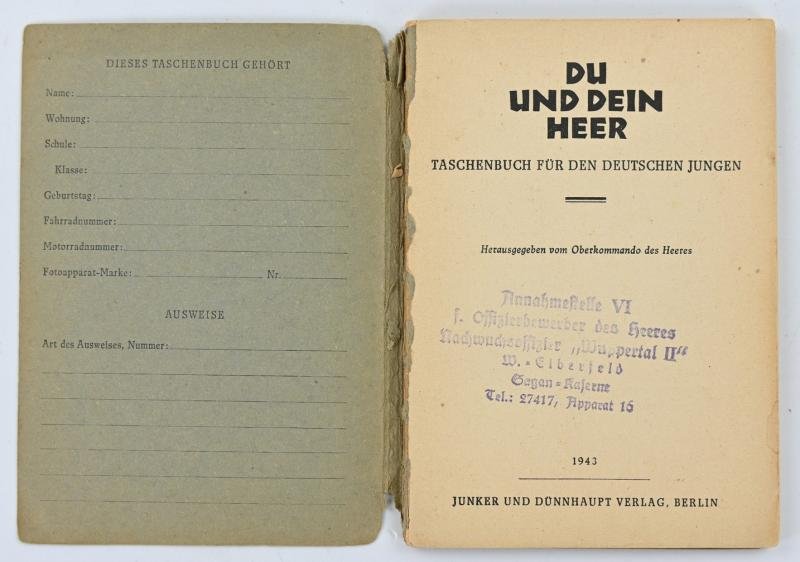 German HJ Booklet 'Du und dein Heer' — image 2