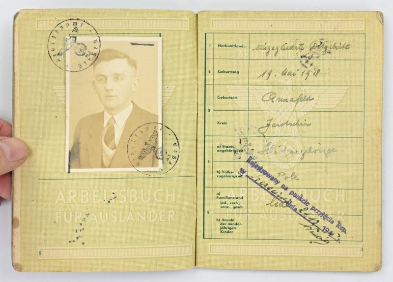 German Third Reich Foreigner (Dutch) Workers Pass — image 3