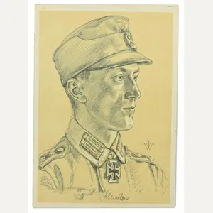 German Postcard of GBJ Oberwachmeister 'Schmölzer'