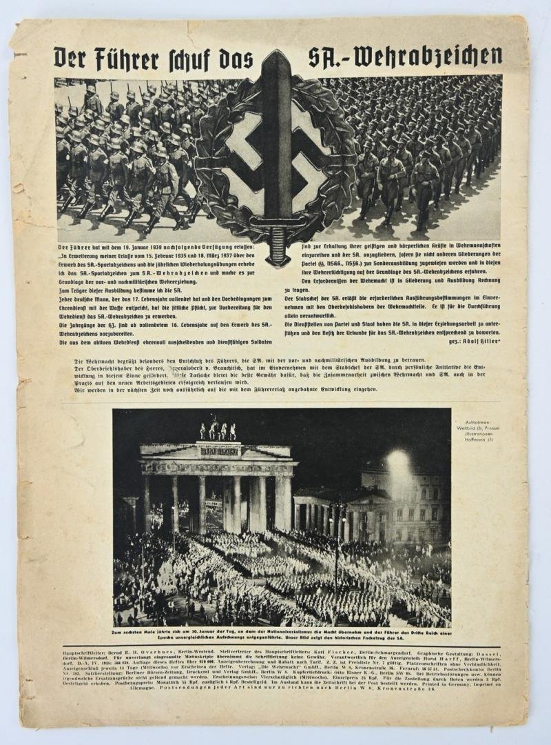 German WH Magazine 'Die Wehrmacht' 1939 — image 7