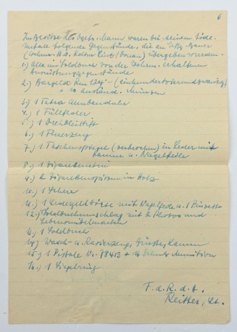 German WH Fieldpost Letter with Envelop — image 8