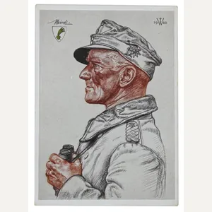 German WH Postcard 'Oberst Meindl'