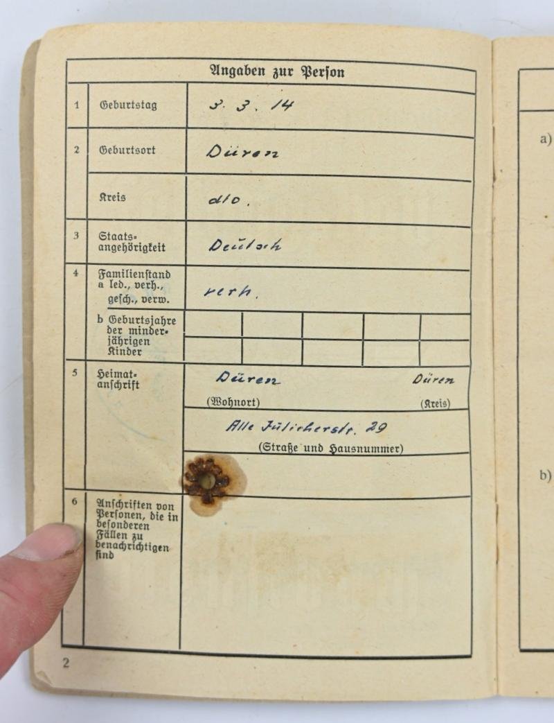 German WH Festungsbau Dienstbuch — image 4