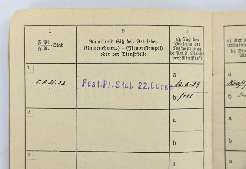 German WH Festungsbau Dienstbuch — image 6
