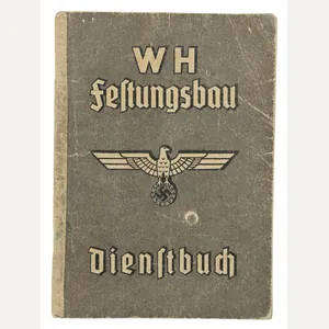 German WH Festungsbau Dienstbuch