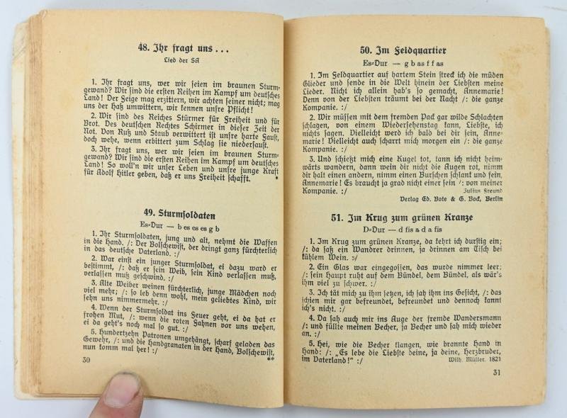 German Songbook 'Deutsche Kampfs und Volks Lieder' — image 5