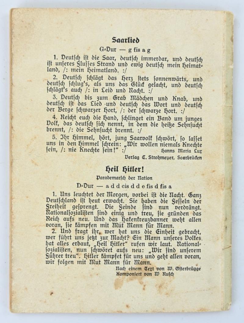 German Songbook 'Deutsche Kampfs und Volks Lieder' — image 6