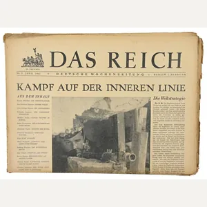 German Newspaper 'Das Reich' 1 February 1942