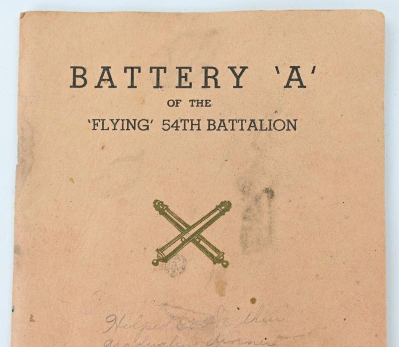 US WW2 54th Armoured Field Artillery Battallion Gratuation Booklet — image 4